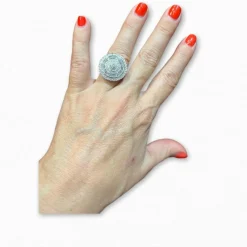 Bague Diamants, or blanc 18 carat