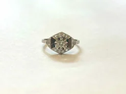 Bague diamants, époque Art Déco