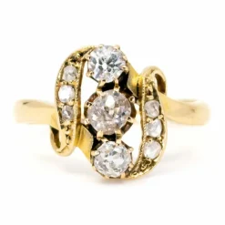 Bague diamants époque victorienne