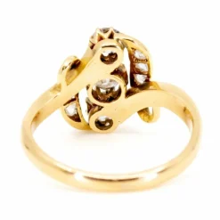 Bague diamants époque victorienne