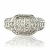 Bague diamants princesses