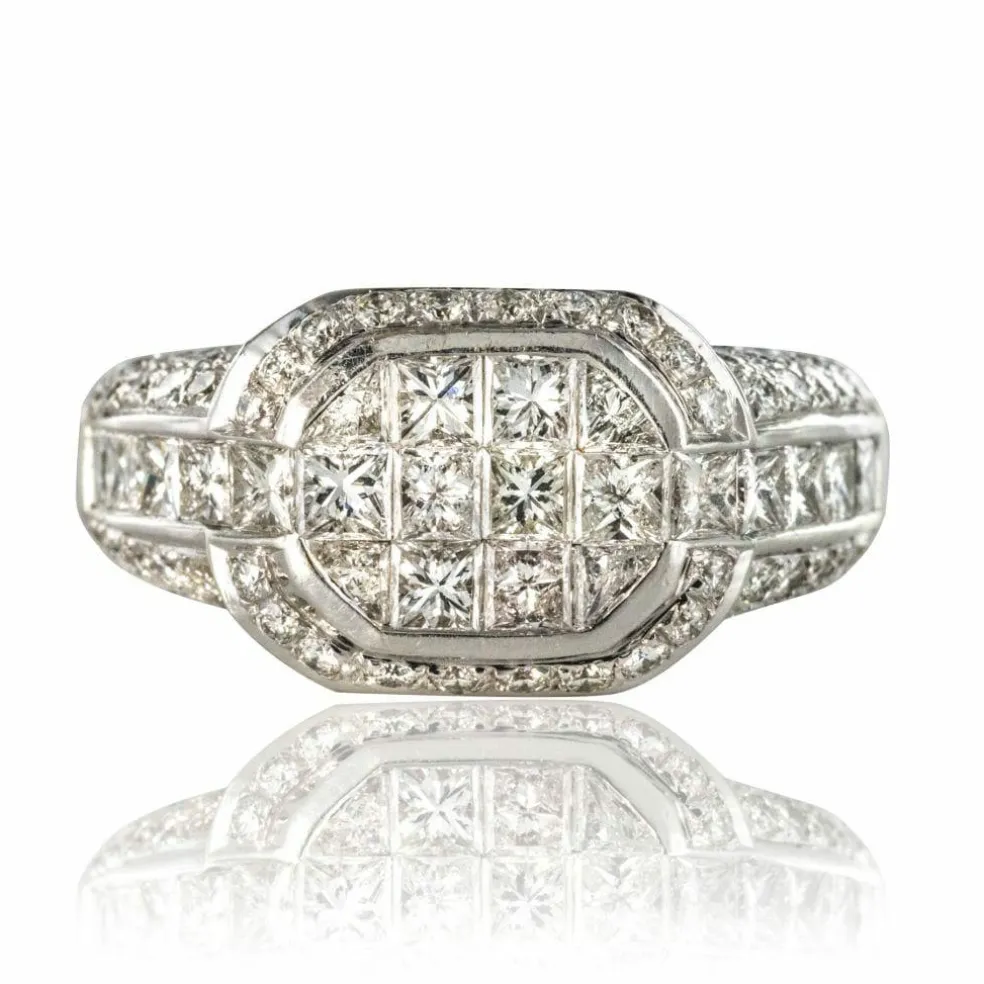 Bague diamants princesses