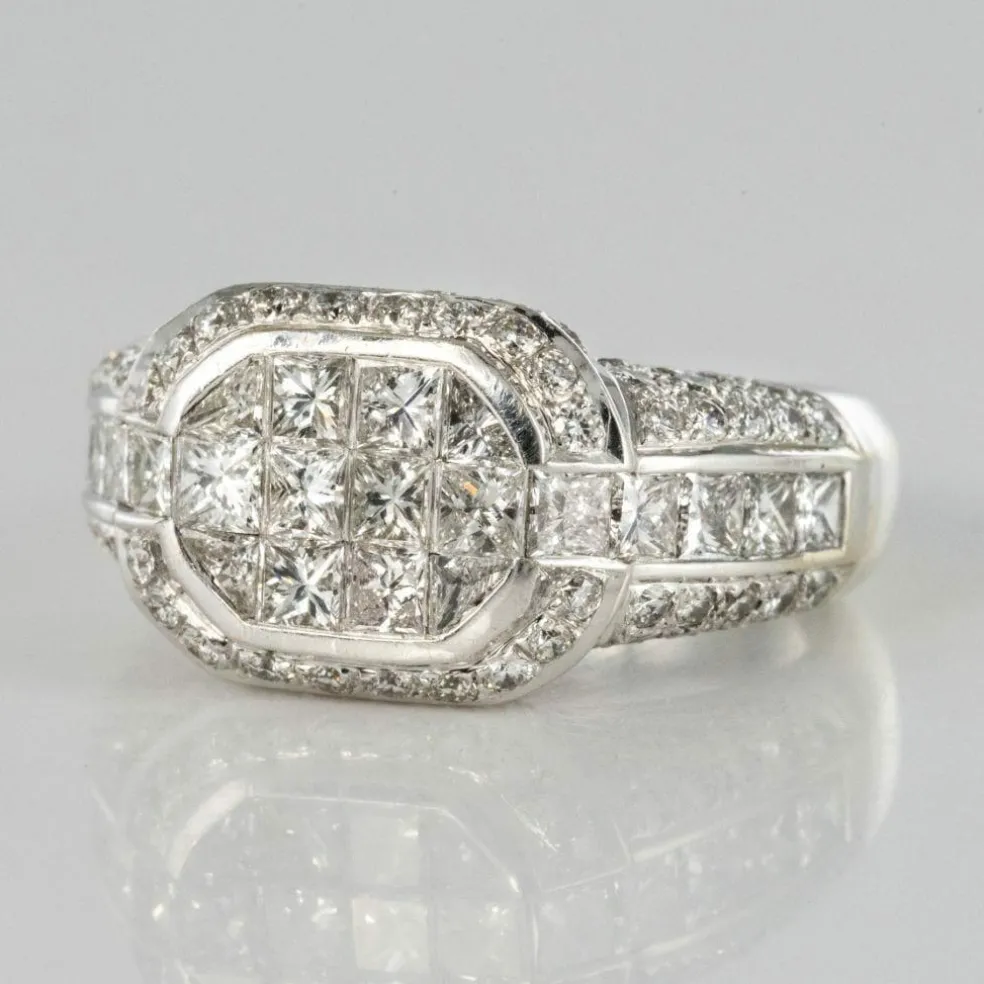 Bague diamants princesses