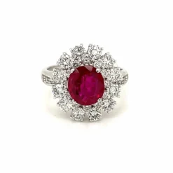 Bague Diamants Rubis