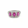 Bague Diamants Rubis