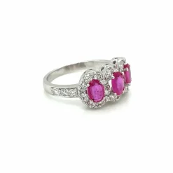 Bague Diamants Rubis