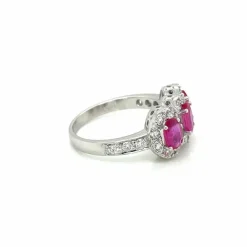 Bague Diamants Rubis