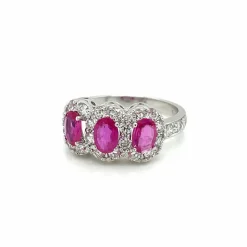 Bague Diamants Rubis