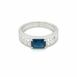Bague Diamants Saphir