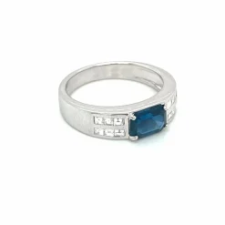 Bague Diamants Saphir