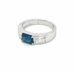 Bague Diamants Saphir