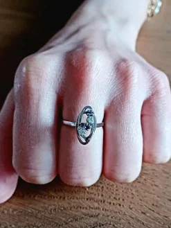 Bague Diamants Saphirs