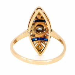 Bague Diamants, Saphirs