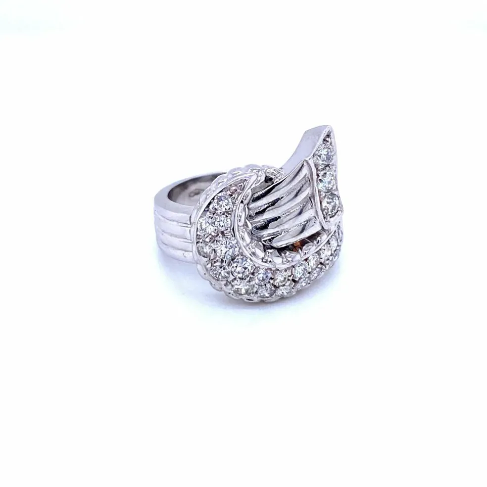 Bague Diamants style Art déco