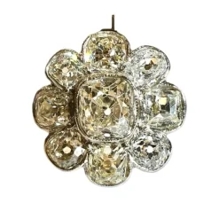 Bague Diamants taille coussin taille ancienne 3,40 carats, or 18 carat , Époque XIXe siècle