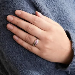 BAGUE "DIMONA" SAPHIRS DIAMANTS