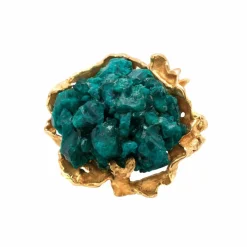 Bague Dioptase Or Jaune (Arlette Mouchet)