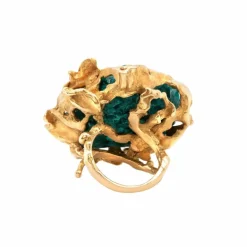 Bague Dioptase Or Jaune (Arlette Mouchet)