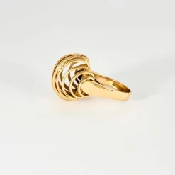 Bague Dôme Art Déco or jaune