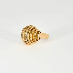 Bague Dôme Art Déco or jaune
