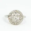 Bague dôme Belle Epoque en or et diamants