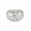 Bague Dôme Constellation Or Blanc et Diamants