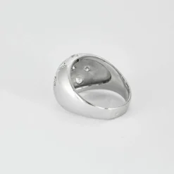Bague Dôme Constellation Or Blanc et Diamants