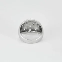 Bague Dôme Constellation Or Blanc et Diamants