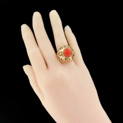 Bague Dôme Corail