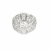Bague dôme diamants