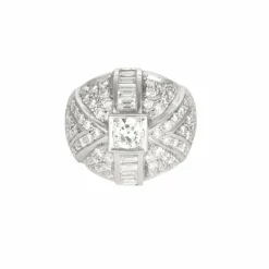 Bague dôme diamants