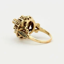 Bague Dôme Diamants Email