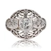 Bague dôme diamants vintage