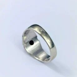 Bague Dôme en Or Blanc avec Diamant