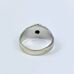 Bague Dôme en Or Blanc avec Diamant