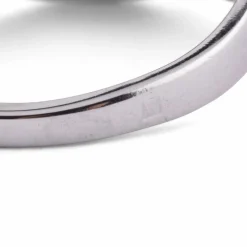 Bague dôme en platine, diamants