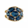 Bague Dôme Saphirs Diamants