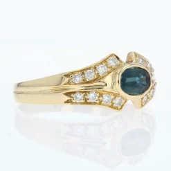 Bague d'occasion saphir et diamants