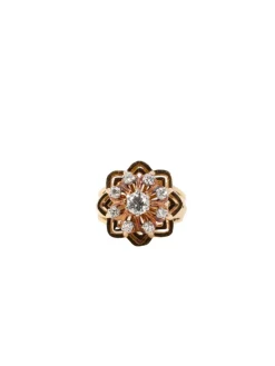Bague dome vintage diamants