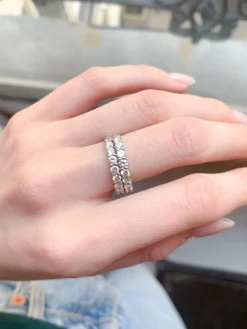 Bague Double anneau Diamants