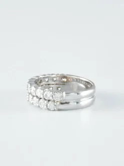 Bague Double anneau Diamants