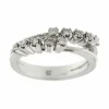Bague double avec diamants