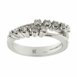 Bague double avec diamants
