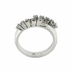Bague double avec diamants