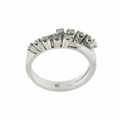 Bague double avec diamants