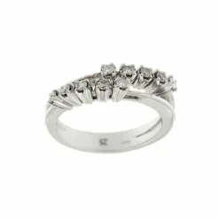 Bague double avec diamants