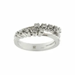 Bague double avec diamants
