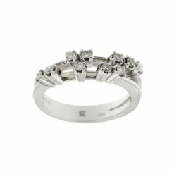 Bague double avec diamants