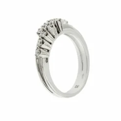 Bague double avec diamants