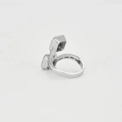 Bague Double carré Diamants